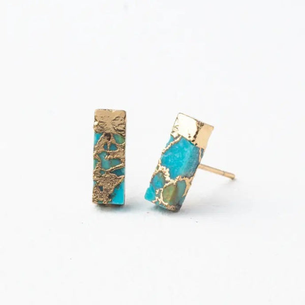 Turquoise Bar Earrings