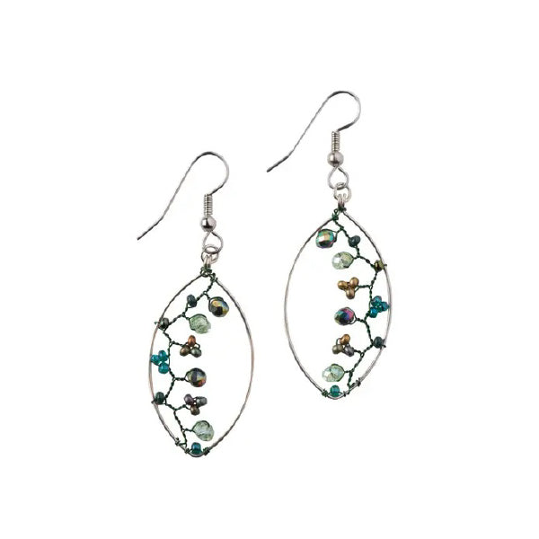 Beaded Vines Earrings