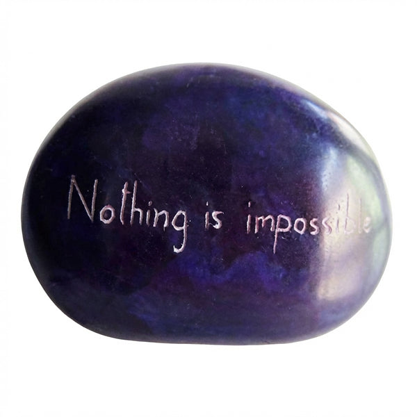 "Nothing is Impossible" Stone Paperweight