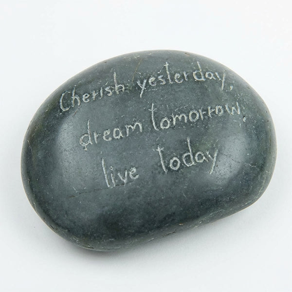 "Cherish Yesterday" Stone Paperweight