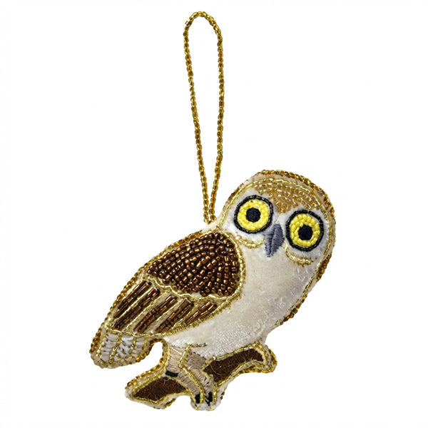 Beaded Owl Ornament