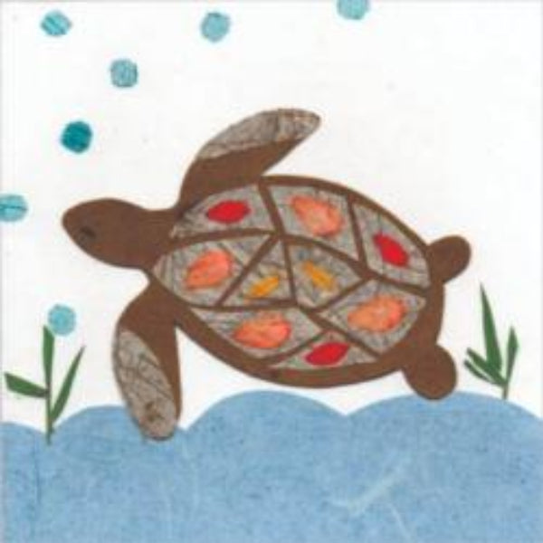 Swimming Turtle Card