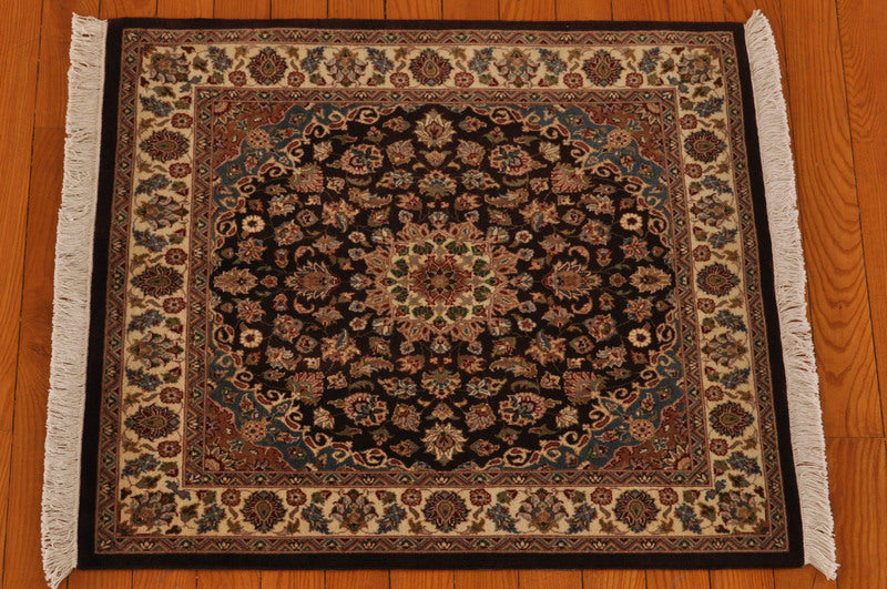 Square Persian Hand-knotted Rug