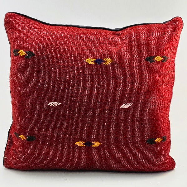 Woven Red Cushion