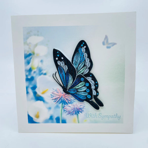 Quilled Card:  Butterfly Sympathy