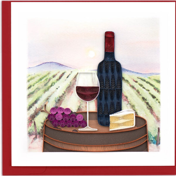 Quilled Card:  Vineyard