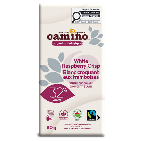 Camino White Chocolate Raspberry Bar