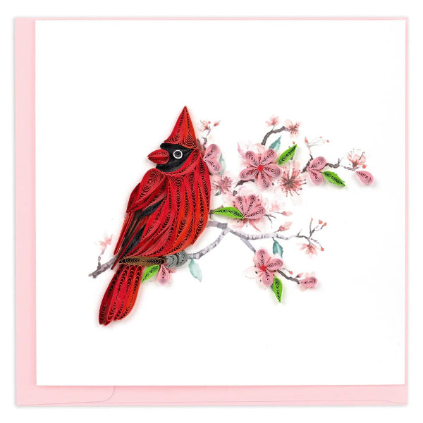 Quilled Card:  Cardinal