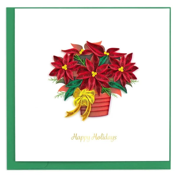 Quilling Card:  Poinsettia