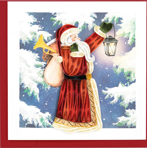 Quilling Card:  Vintage Santa