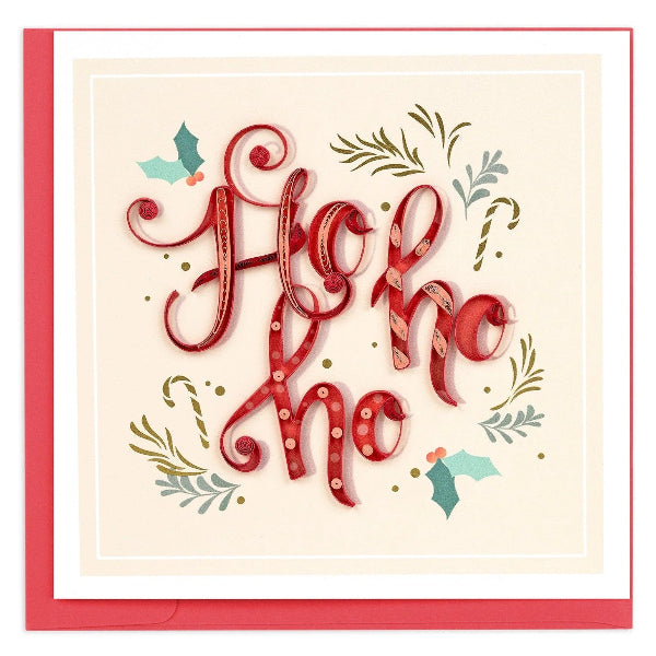 Quilling Card:  Ho-Ho-Ho