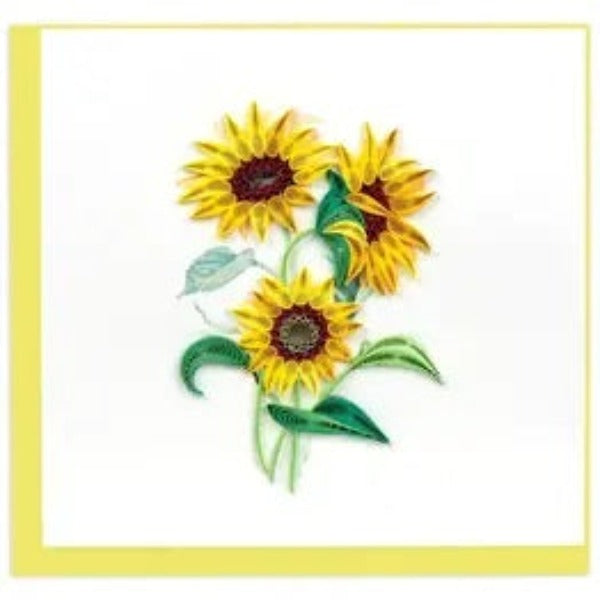 Quilled Card:  Sunflower