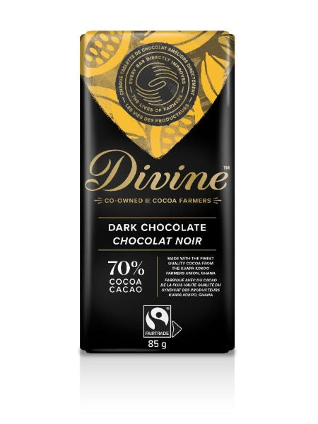 Divine 70% Dark Chocolate Bar