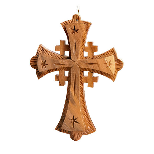 Ornate Olive Wood Cross