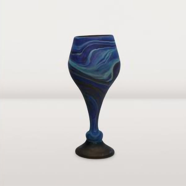 Phoenician Glass Blue Goblet