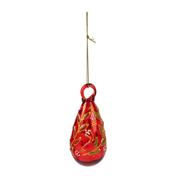 Red Glass Bulb Ornament