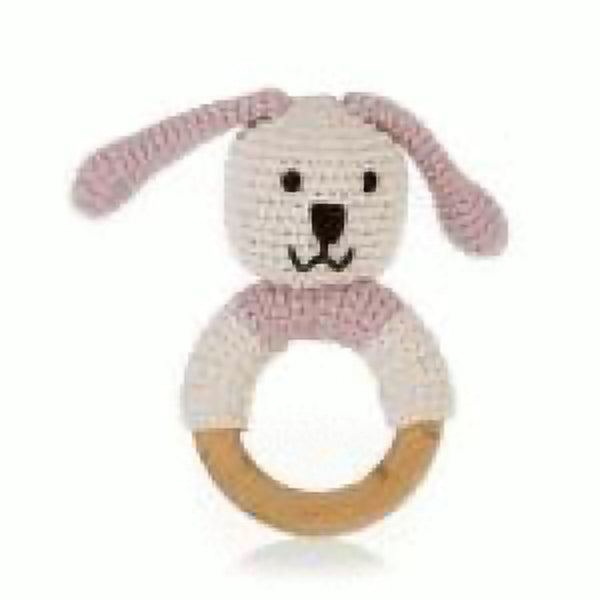 Pink Bunny Teething Ring