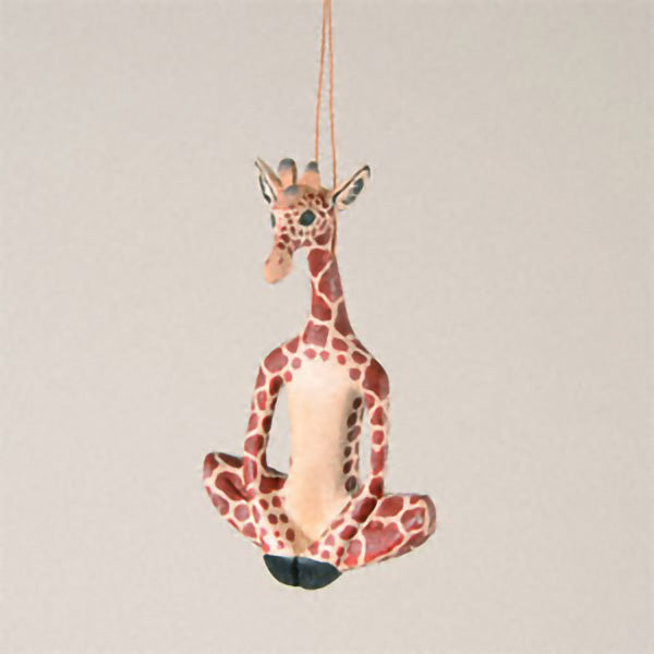 Yoga Giraffe Ornament