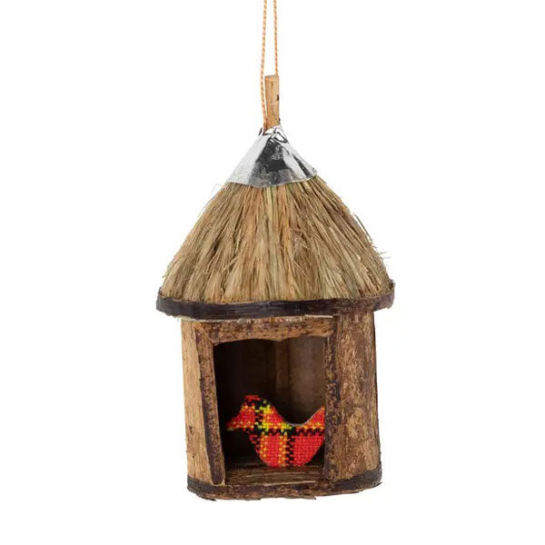 Grass Nativity Ornament