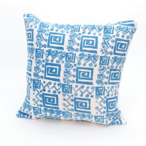 Blue Tribal Design Cushion (** COVER ONLY **)