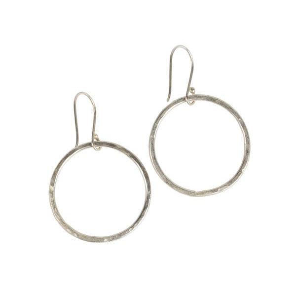 Hammered Hoop Earrings