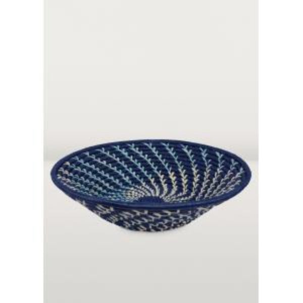 Navy Twist Coiled Basket