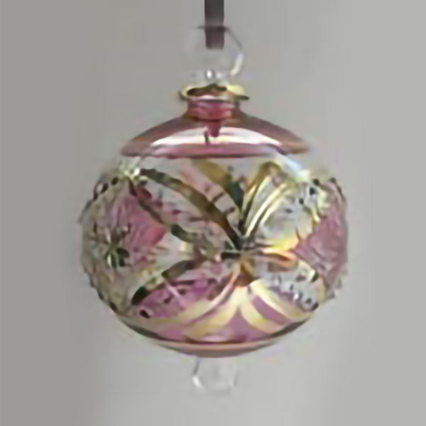 Pink Glass Ornament