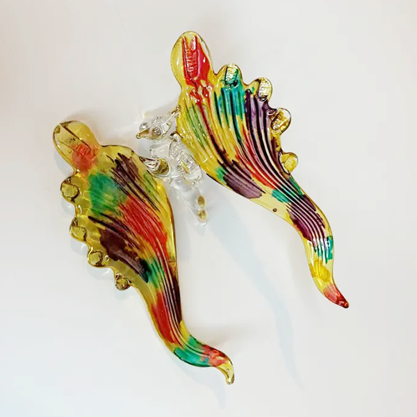 Dappled Rainbow Glass Butterfly