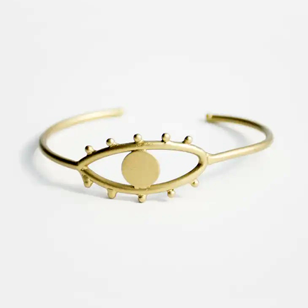 Watchful Eye Gold Bangle