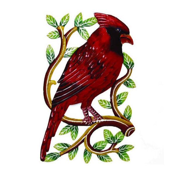 Cut Metal Cardinal Wall Hanging