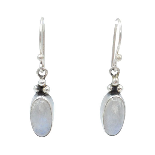 Moonstone Oval Earrings