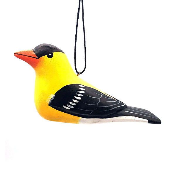Goldfinch Balsa Wood Ornament
