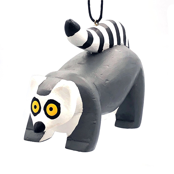 Lemur Balsa Wood Ornament