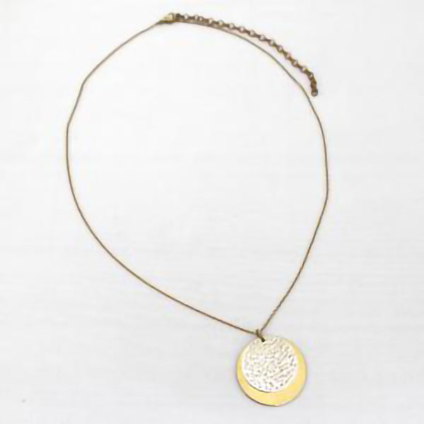 Double Disc Bombshell Necklace