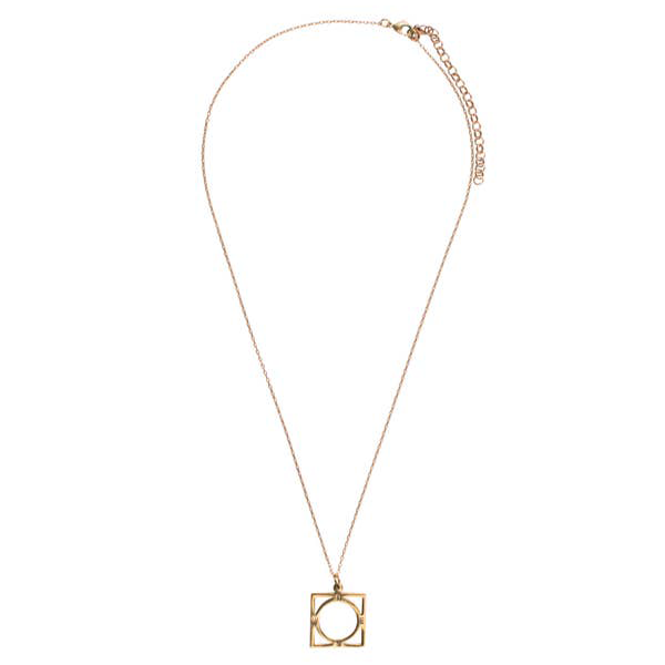 Circle Square Bombshell Necklace