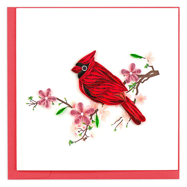 Quilled Card:  Cardinal