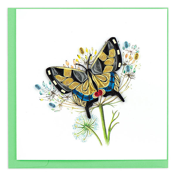 Quilled Card:  Swallowtail Butterfly