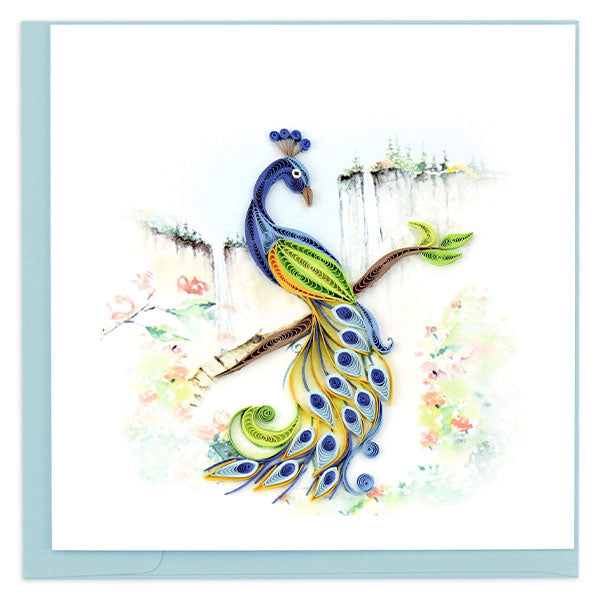 Quilled Card:  Peacock