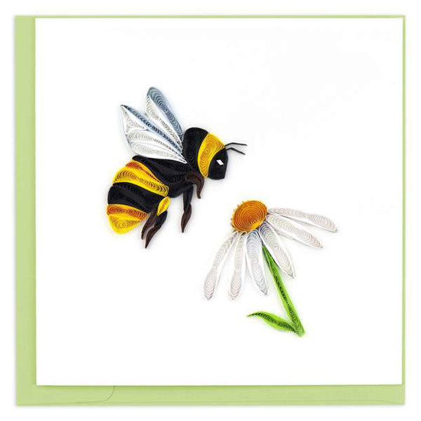Quilled Card:  Honeybee