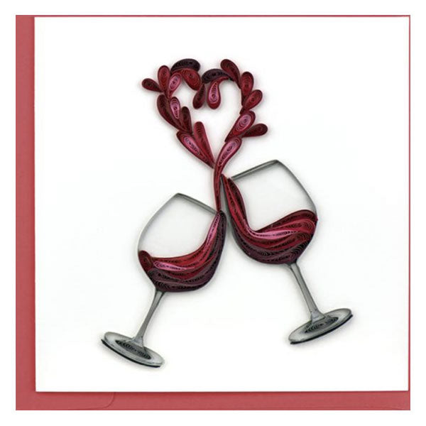 Quilled Card:  Toast to Love