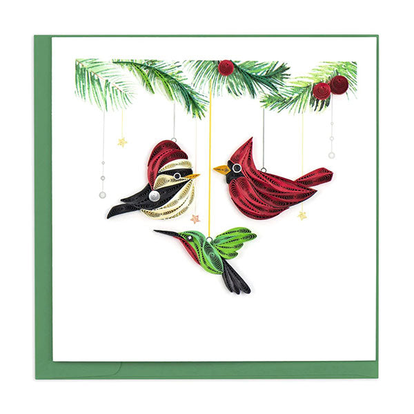 Quilling Card:  Ornament Birds