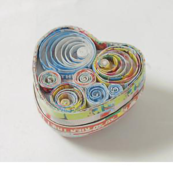 Heart Spirals Paper Box