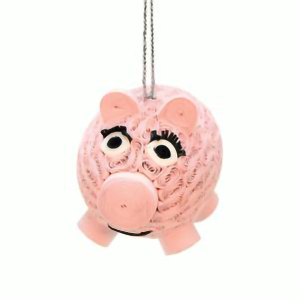 Quilled Pig Ornament