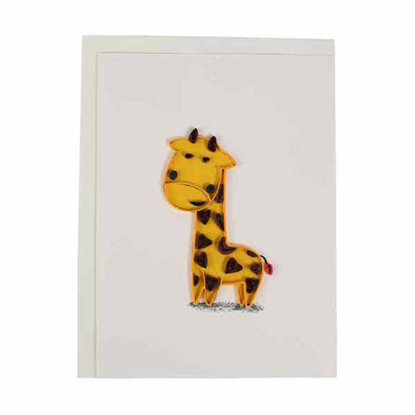 Baby Giraffe Quilling Card