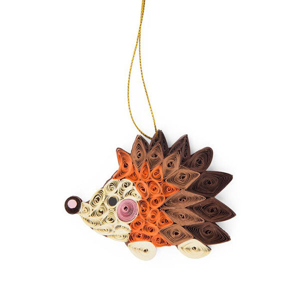 Quilled Hedgehog Ornament