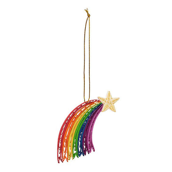 Quilled Rainbow Ornament