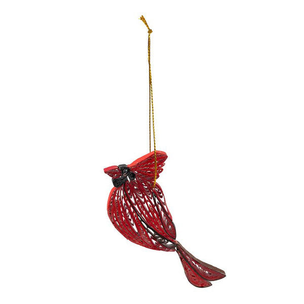 Quilled Paper Cardinal Ornament