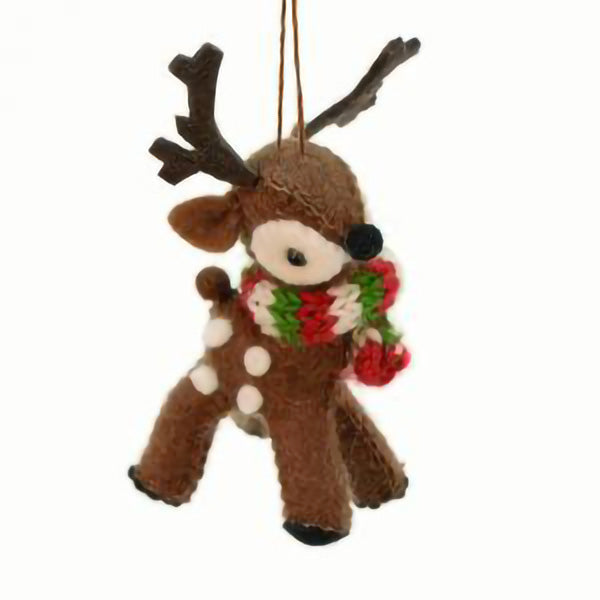 Toasty Brown Reindeer Ornament