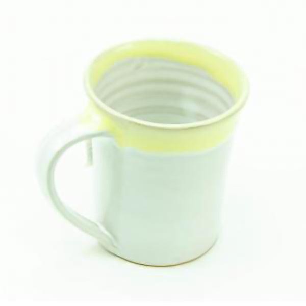 Yellow Drip Stoneware Mug