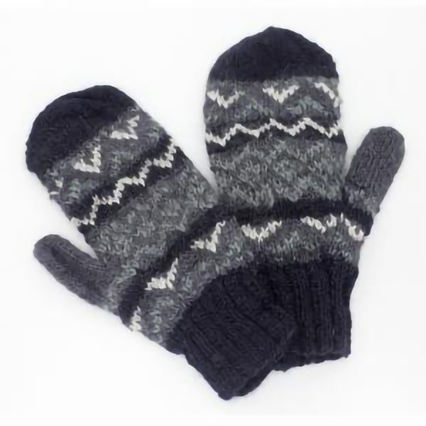 Blue Grey Mittens
